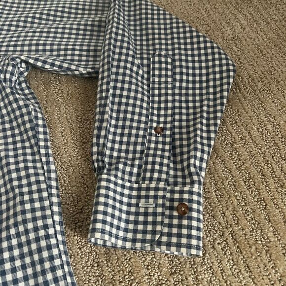 Brooks Brothers Blue and White Checkered Button Down Shirt - Picture 6 of 9